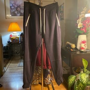 Black with White Drawstring Street Jogger.